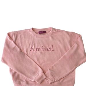 Melissa Masse Pink Feminist Sweatshirt